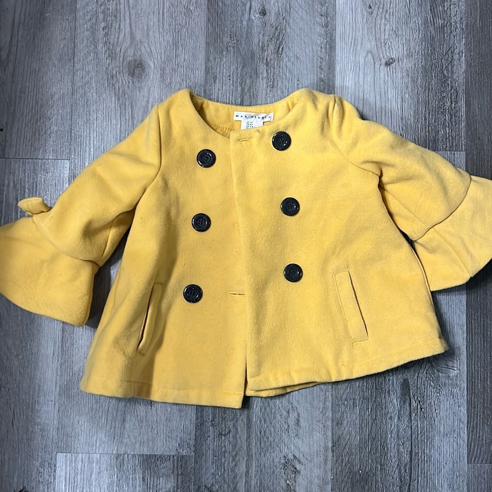 Girls yellow coat